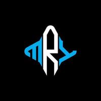 mry letter logo creatief ontwerp met vectorafbeelding vector