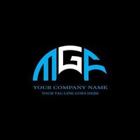 mgf letter logo creatief ontwerp met vectorafbeelding vector