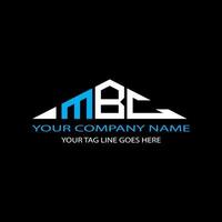 mbc letter logo creatief ontwerp met vectorafbeelding vector