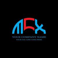 mcx letter logo creatief ontwerp met vectorafbeelding vector