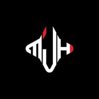 mjh letter logo creatief ontwerp met vectorafbeelding vector