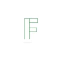 letter f logo pictogram ontwerp sjabloon elementen vector