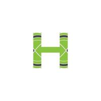 letter h logo ontwerpsjabloon. vector