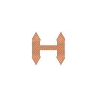 letter h logo ontwerpsjabloon. vector