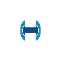 letter h logo ontwerpsjabloon. vector