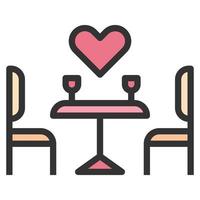 hart dating liefde pictogram of logo vectorillustratie vector