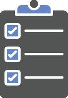 checklist pictogramstijl vector