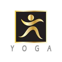 logo ontwerp van mensen die yoga doen symbool pictogram illustratie vector