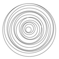 cirkelvormige spiraalvormige geluidsgolf vector