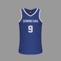 realistisch basketbalshirt vector