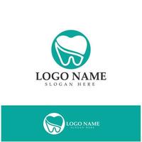 tandheelkundige logo vector ontwerpsjabloon. creatieve tandarts logo. tandheelkundige kliniek vector logo.