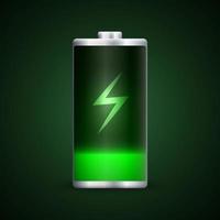 volle energie batterijlading. vector