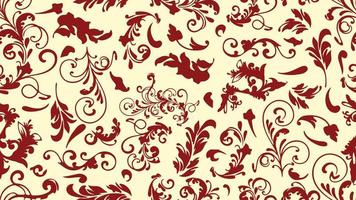tweekleurig vector bloemmotief. ontwerp voor behang, inpakpapier, achtergrond, stof. vector naadloze patroon met decoratieve bloemen klimmen.