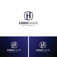 abstracte letter h logo-h logo vector