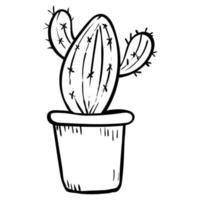 cactus hand getekend vector