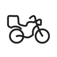 fiets lijn icoon vector