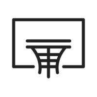 basketbal hoepel lijn icoon vector