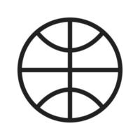 basketbal lijn icoon vector