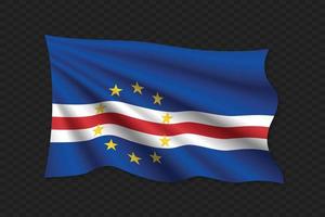 3d wapperende vlag vector