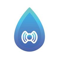 live water logo gradiënt ontwerpsjabloon pictogram vector