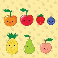 fruit vector glimlach