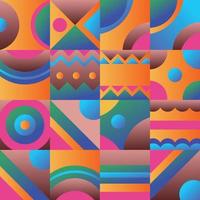 abstract Scandinavisch patroon met geometrische kleurrijke stijl. vector