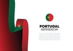 Portugal onafhankelijkheidsdag achtergrondviering op 1 december st. vector