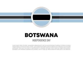 Botswana Onafhankelijkheidsdag nationale viering op 30 september. vector