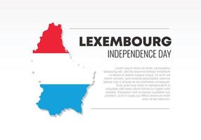 luxemburgse onafhankelijkheidsdag achtergrondbanner met vlag voor nationale viering aan vector