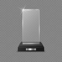 glazen trofee award vector