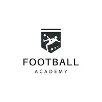 logo ontwerp voetbalacademie vector