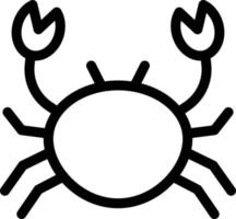 krab vectorillustratie op een background.premium kwaliteit symbolen.vector iconen voor concept en grafisch ontwerp. vector