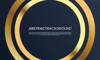 abstracte blauwe achtergrond en gouden lijnelement combineren met. luxe elegant achtergrondontwerp vector