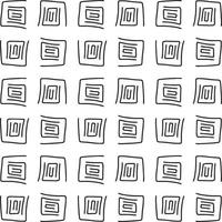 naadloze abstracte geometrische hand getekende patroon. vector