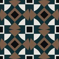 vierkant-driehoek geometrische vorm naadloze patroon achtergrond. modernistisch klassiek kleurontwerp uit het midden van de eeuw. gebruik voor interieurdecoratie-elementen. vector