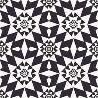 zwart-wit kleur Afrikaanse islamitische geometrische patroon naadloze achtergrond. gebruik voor stof, textiel, interieurdecoratie-elementen, stoffering, verpakking.
