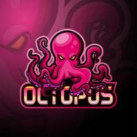 octopus esport logo mascotte ontwerp vector