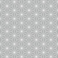 naadloos wit en grijs asanoha-patroon voor beddengoed, tafelkleed, tafelzeil of ander textielontwerp vector