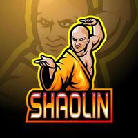 shaolin esport logo mascotte ontwerp vector