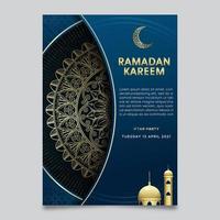 ramadan kareem islamitische achtergrond met mandala-ornament vector