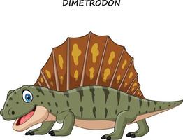 cartoon grappige dimetrodon vector