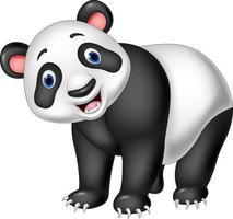 schattige panda cartoon vector