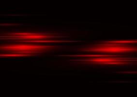 abstract rood snelheidsneonlichteffect op zwarte vectorillustratie als achtergrond. vector