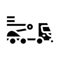 kersenplukker glyph pictogram vector geïsoleerde illustratie