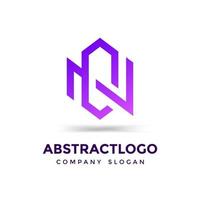 cn letter uniek creatief logo icoon vector