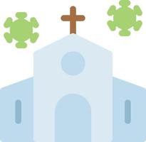 kerk gesloten vectorillustratie op een background.premium kwaliteit symbolen.vector iconen voor concept en grafisch ontwerp. vector
