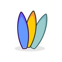 surfplank vector kunst, iconen gratis vector afbeelding