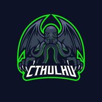 cthulhu gaming mascotte logo ontwerp illustratie vector