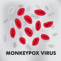 apenpokkenvirus. een virus dat van dier op mens wordt overgedragen. vector