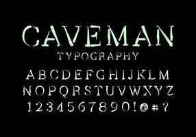 oude stijl abstracte lettertype. vectorlettertypen voor typografie, titels, logo's en meer vector